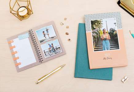 smartphoto Fotoagenda Stor Linne rosa