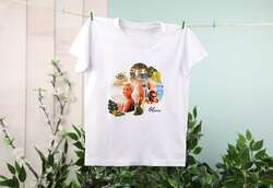 smartphoto T-shirt barn vit Baksida 7 – 8 år