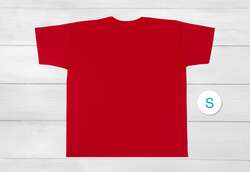 smartphoto T-shirt röd Baksida S