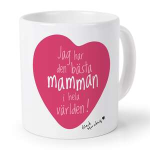 smartphoto Vit kaffemugg - Hjärta